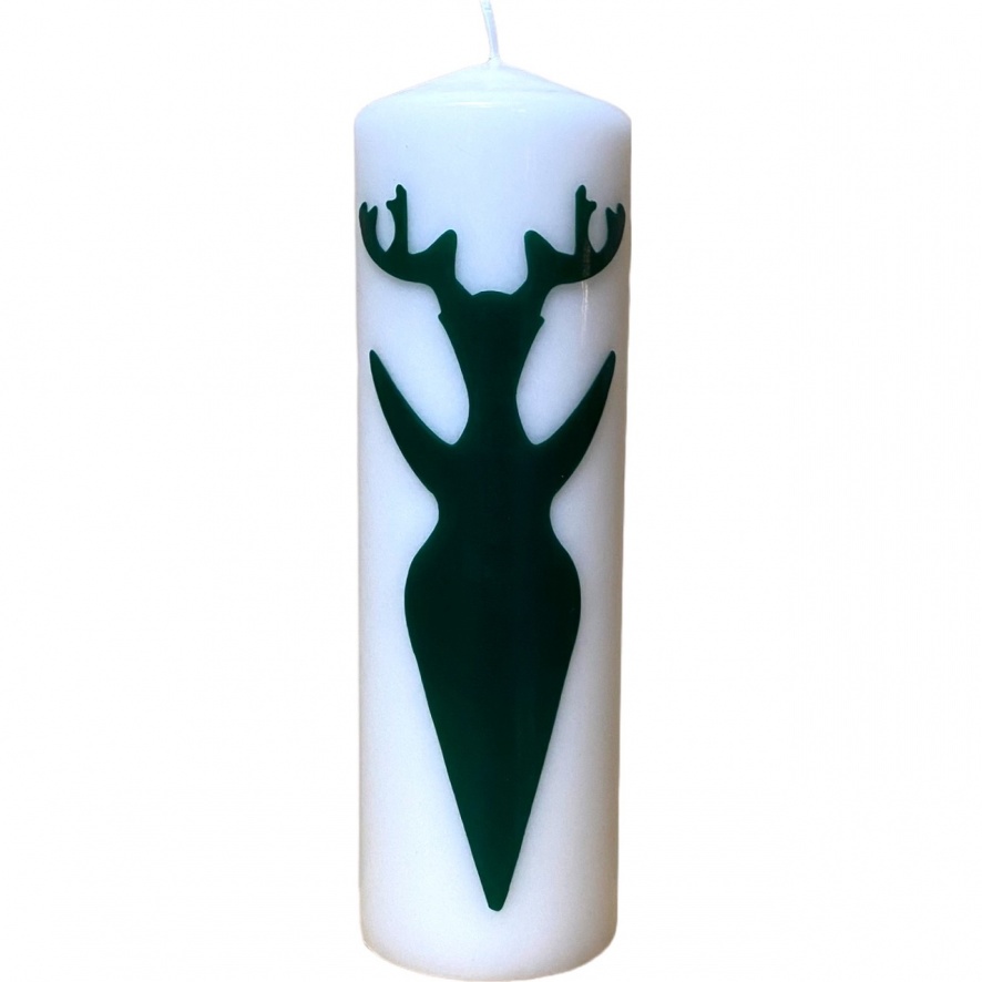 Forest Green God Extra Large Pillar Candle Sons of Asgard